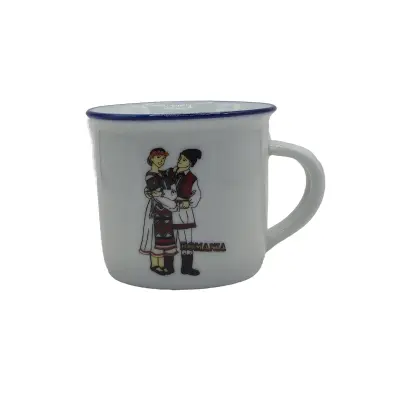 Port popular, romania, cana ceramica, model b